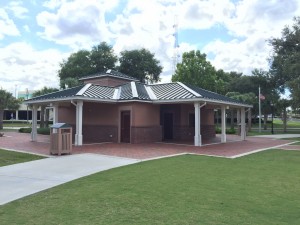 Concession building with full power provisions for the kitchen         